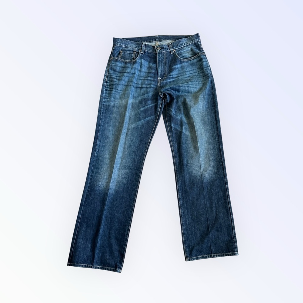 Men’s Straight Fit Blue Jeans – Size 34x32 100% Cotton Made in Mexico